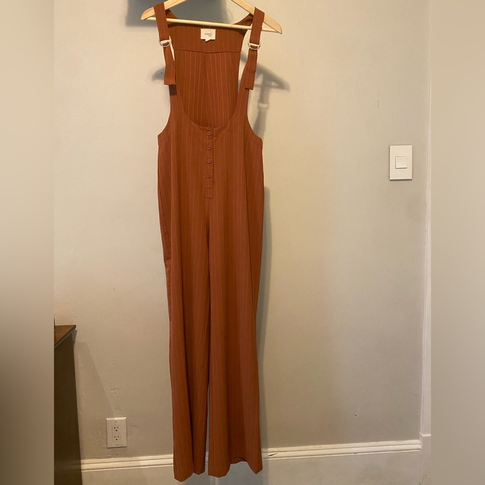 Reset slouchy bag pinstripe overalls